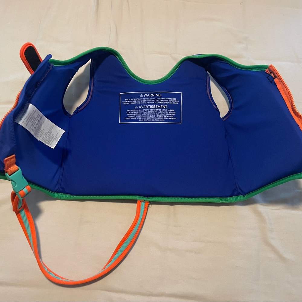 Speedo Kids' Swim Vest Aquatic Blue and Green 4-6 years - Picture 5 of 6